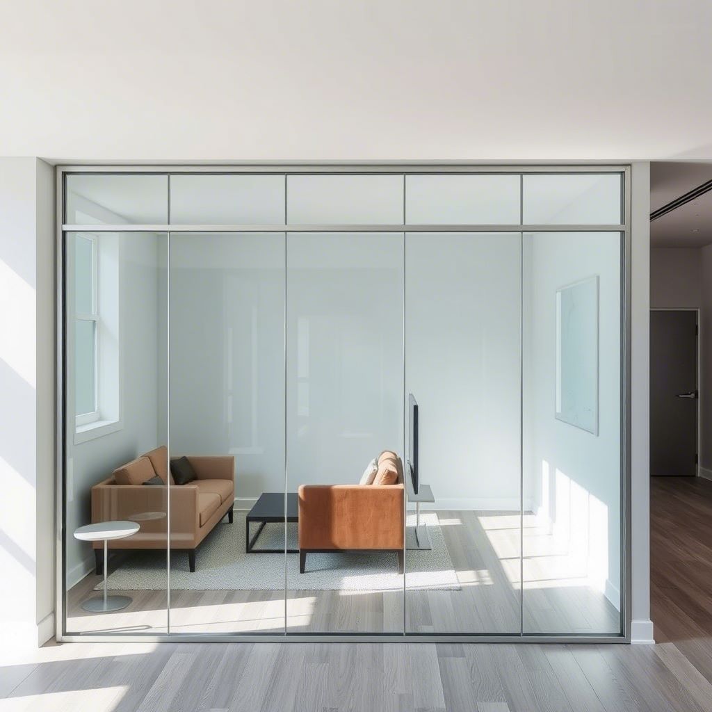 glass partition wall