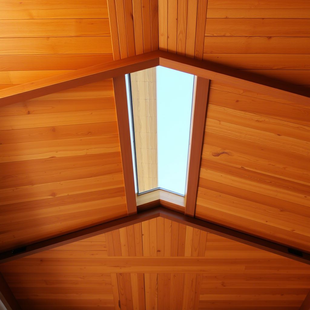 wooden ceiling